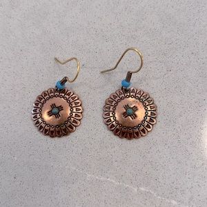 Southwestern copper earrings